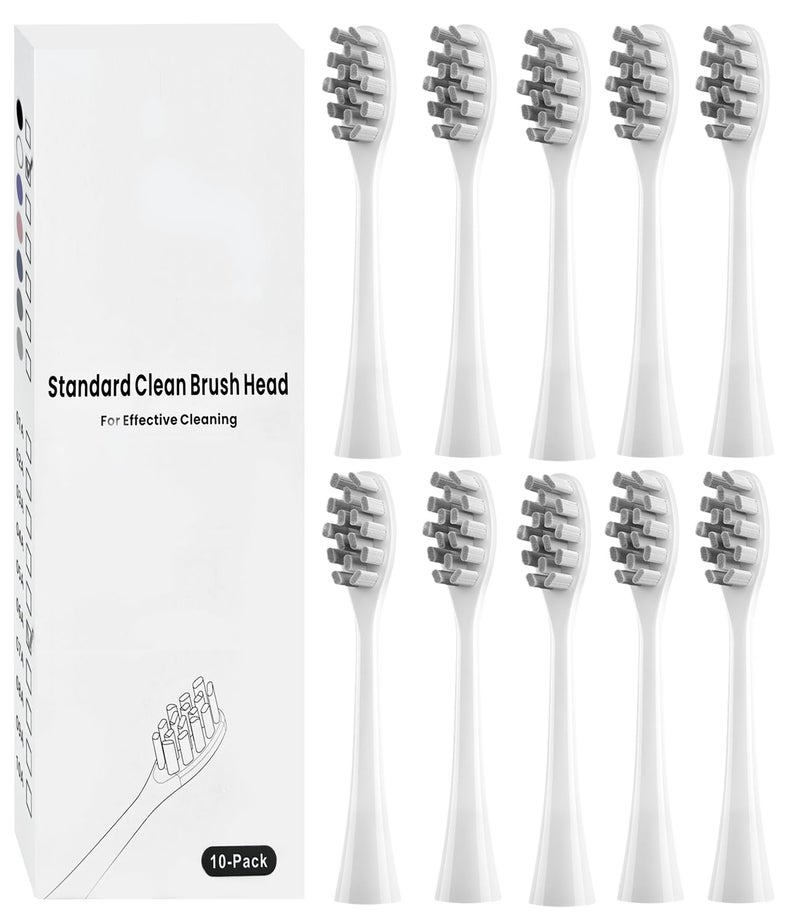 Copimy 10Pcs Replacement Brush Heads Compatible with Ordo Sonic Electric Toothbrush for Ordo Replacement Toothbrush Heads, White